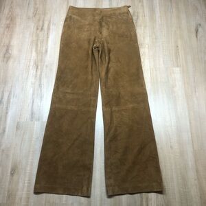 Jean-Louis Scherrer Suede Leather Pants